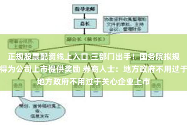 正规股票配资线上入口 三部门出手！国务院拟规定地方政府不得为公司上市提供奖励 券商人士：地方政府不用过于关心企业上市