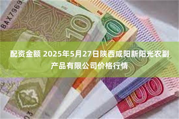 配资金额 2025年5月27日陕西咸阳新阳光农副产品有限公司价格行情
