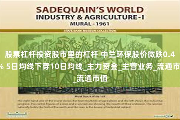 股票杠杆投资股市里的杠杆 中兰环保股价微跌0.48% 5日均线下穿10日均线_主力资金_主营业务_流通市值